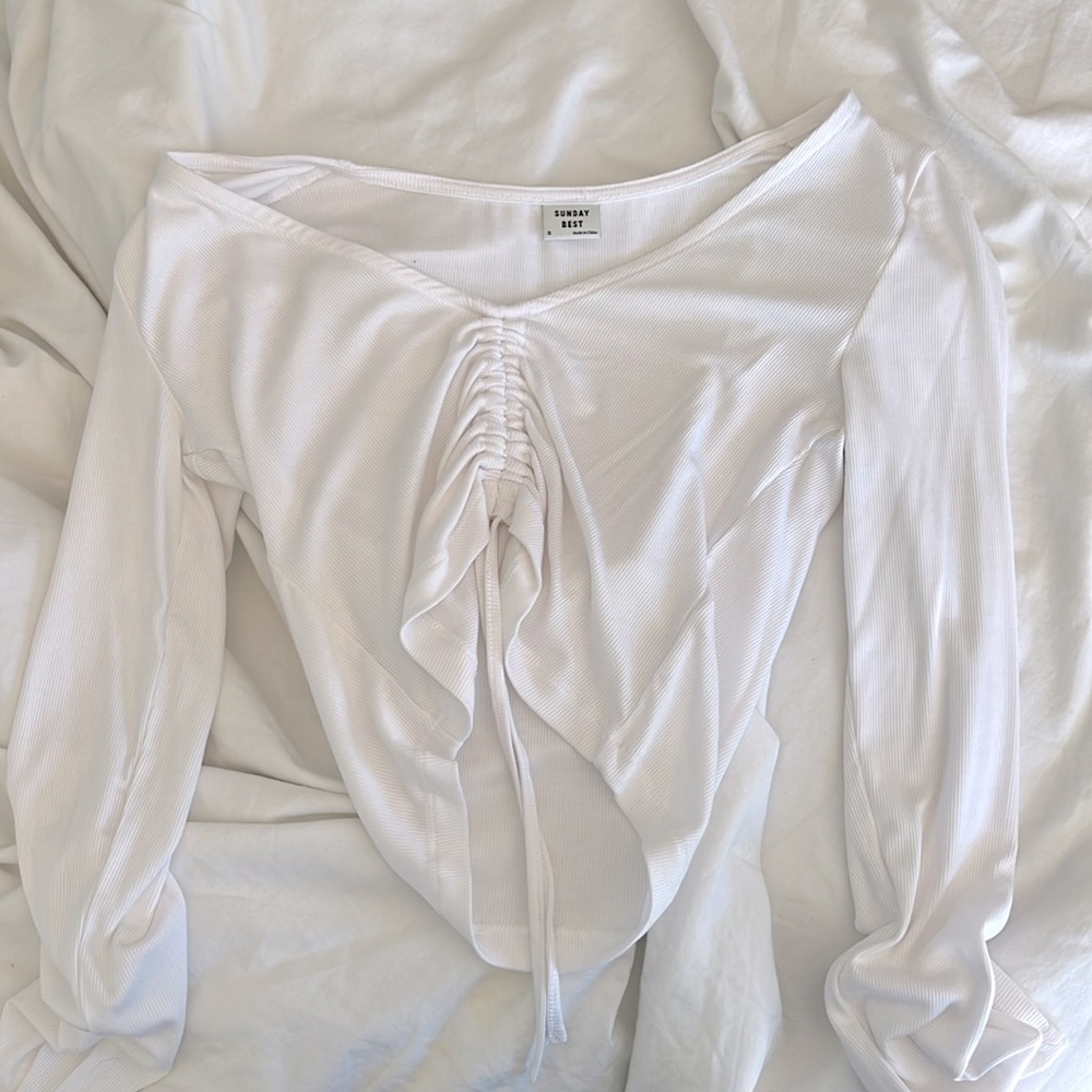 White Sunday best top from aritzia